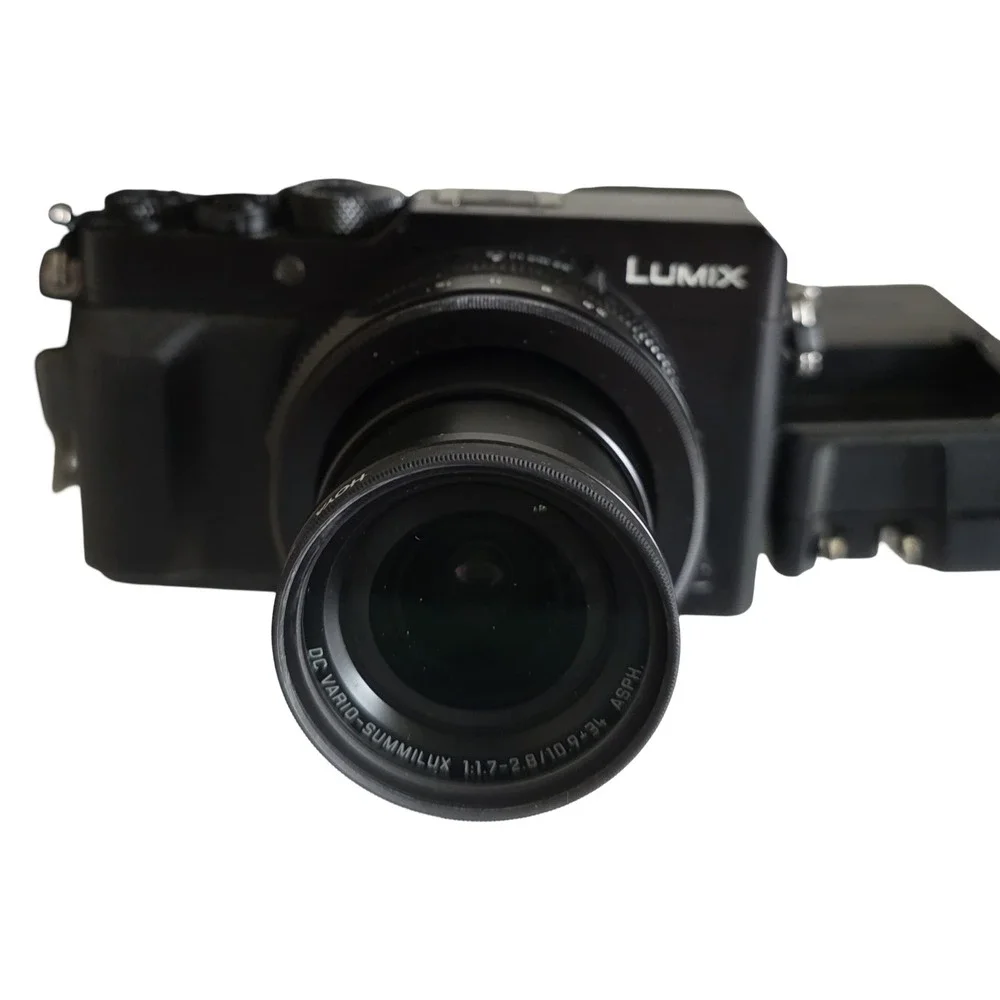 Panasonic LUMIX DMC-LX100 12.8MP Digital Camera Black Bundle Case 64GB Card Char
